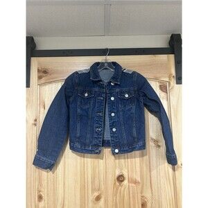 Girls Cowboy Denim Jacket Western Horse Back Rider Small Handcrafted